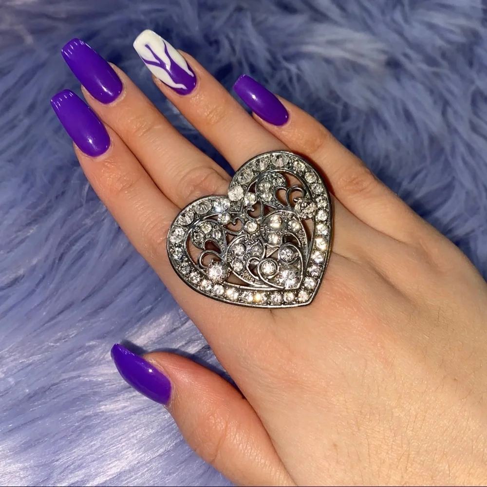 Vintage Diamond Heart Shaped Ring